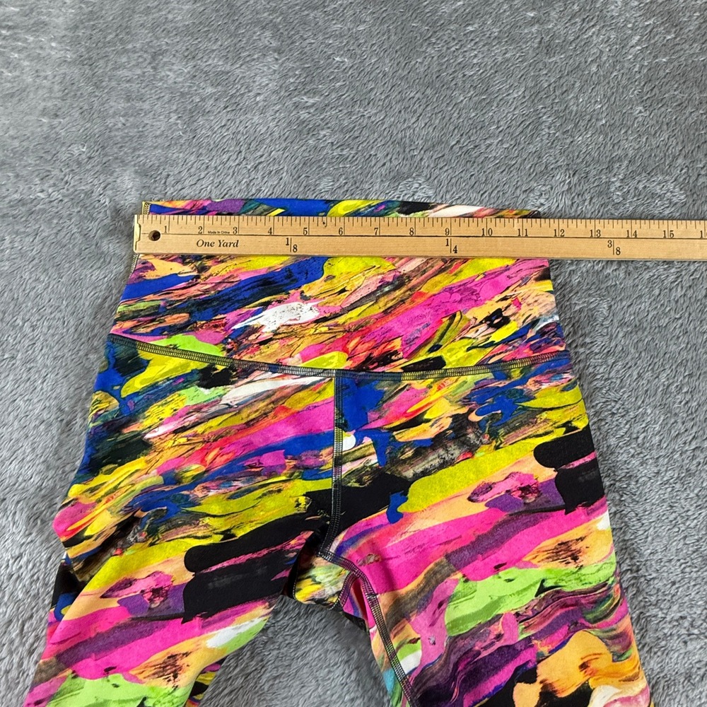 Lululemon Leggings Women's 6 Wunder Train Abstract‎ Print High Rise Activewear - Picture 6 of 12